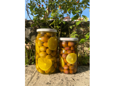 Muğla'dan Gurme Yağlı Zeytin 1 Kg - İçeriği: Zeytinyağı, Zeytin, Limon