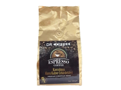 Dr Coffee Espresso Kavrulmuş Kuru Kahve Çekirdekleri 200 GR