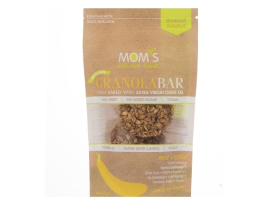 Mom's Natural Foods Granola Bar Muz+Ceviz 60g